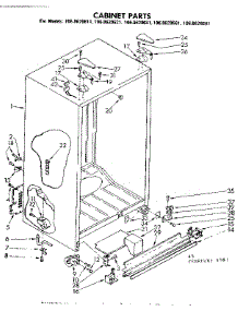 Cabinet Parts parts for Kenmore Refrigerator 106.8620641 (1068620641, 106 8620641) from AppliancePartsPros.com