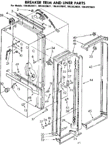 Breaker Trim And Liner Parts parts for Kenmore Refrigerator 106.8620641 (1068620641, 106 8620641) from AppliancePartsPros.com