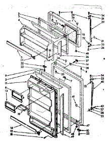 Door Parts parts for Kenmore Refrigerator 106.8630514 (1068630514, 106 8630514) from AppliancePartsPros.com