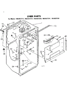 Liner Parts parts for Kenmore Refrigerator 106.8637321 (1068637321, 106 8637321) from AppliancePartsPros.com