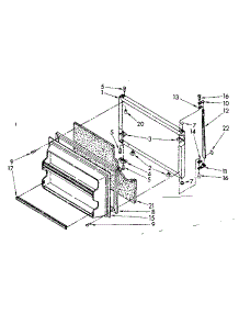 Freezer Door Parts parts for Kenmore Refrigerator 106.8648350 (1068648350, 106 8648350) from AppliancePartsPros.com