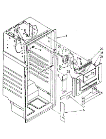 Liner Parts parts for Kenmore Refrigerator 106.8668106 (1068668106, 106 8668106) from AppliancePartsPros.com