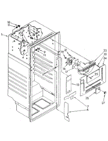 Liner parts for Kenmore Refrigerator 106.8676314 (1068676314, 106 8676314) from AppliancePartsPros.com
