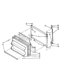 Freezer Door Parts parts for Kenmore Refrigerator 106.8676383 (1068676383, 106 8676383) from AppliancePartsPros.com