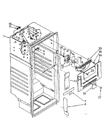 Liner Parts parts for Kenmore Refrigerator 106.8676383 (1068676383, 106 8676383) from AppliancePartsPros.com