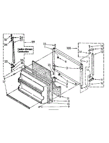 Freezer Door Parts parts for Kenmore Refrigerator 106.8678495 (1068678495, 106 8678495) from AppliancePartsPros.com