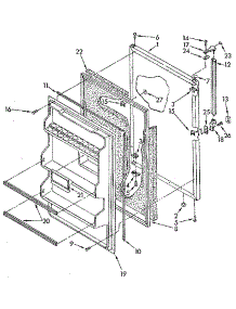 Refrigerator Door parts for Kenmore Refrigerator 106.8694564 (1068694564, 106 8694564) from AppliancePartsPros.com