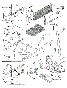 Unit parts for Kenmore Refrigerator 106.8695570 (1068695570, 106 8695570) from AppliancePartsPros.com