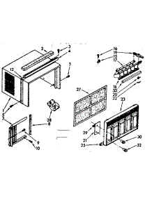 Cabinet Parts parts for Kenmore Heat Pump System 106.8710750 (1068710750, 106 8710750) from AppliancePartsPros.com