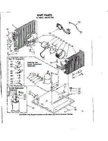 Unit Parts parts for Kenmore Room Air Conditioner 106.8721490 (1068721490, 106 8721490) from AppliancePartsPros.com