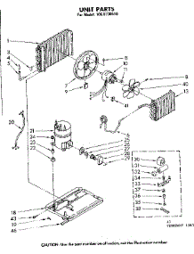 Unit Parts parts for Kenmore Air Conditioner 106.8730510 (1068730510, 106 8730510) from AppliancePartsPros.com