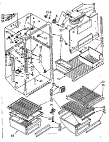 Liner Parts parts for Kenmore Refrigerator 106.8730532 (1068730532, 106 8730532) from AppliancePartsPros.com