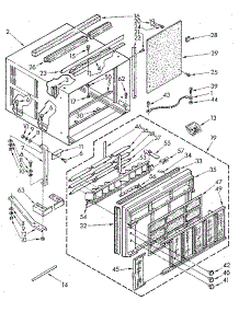 Cabinet parts for Kenmore Heat Pump System 106.8732992 (1068732992, 106 8732992) from AppliancePartsPros.com