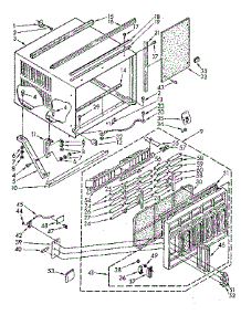Cabinet Parts parts for Kenmore Room Air Conditioner 106.8751480 (1068751480, 106 8751480) from AppliancePartsPros.com