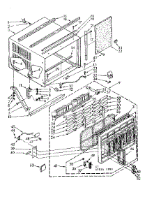 Cabinet Parts parts for Kenmore Room Air Conditioner 106.8751490 (1068751490, 106 8751490) from AppliancePartsPros.com