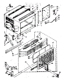 Cabinet Parts parts for Kenmore Air Conditioner 106.8751570 (1068751570, 106 8751570) from AppliancePartsPros.com