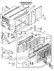 Cabinet parts for Kenmore Air Conditioner 106.8752192 (1068752192, 106 8752192) from AppliancePartsPros.com