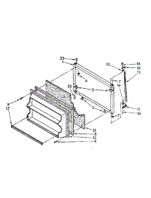 Freezer Door Parts parts for Kenmore Refrigerator 106.8766361 (1068766361, 106 8766361) from AppliancePartsPros.com