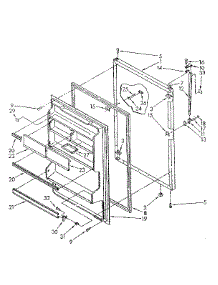 Refrigerator Door Parts parts for Kenmore Refrigerator 106.8768180 (1068768180, 106 8768180) from AppliancePartsPros.com