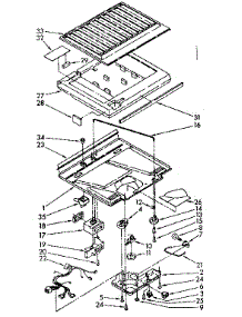 Compartment Separator Parts parts for Kenmore Refrigerator 106.8768870 (1068768870, 106 8768870) from AppliancePartsPros.com