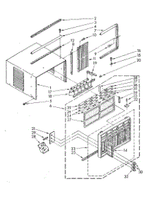Cabinet parts for Kenmore Heat Pump System 106.8771281 (1068771281, 106 8771281) from AppliancePartsPros.com