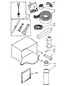 Optional Parts parts for Kenmore Air Conditioner 106.8771590 (1068771590, 106 8771590) from AppliancePartsPros.com