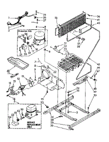 Unit Parts parts for Kenmore Refrigerator 106.8772611 (1068772611, 106 8772611) from AppliancePartsPros.com