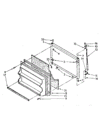 Freezer Door Parts parts for Kenmore Refrigerator 106.8776394 (1068776394, 106 8776394) from AppliancePartsPros.com