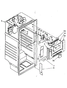 Liner Parts parts for Kenmore Refrigerator 106.8788491 (1068788491, 106 8788491) from AppliancePartsPros.com