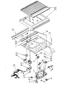 Compartment Separator parts for Kenmore Refrigerator 106.8790365 (1068790365, 106 8790365) from AppliancePartsPros.com
