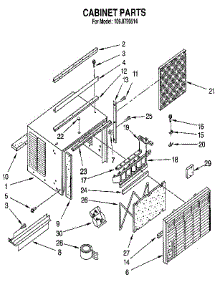 Cabinet parts for Kenmore Heat Pump System 106.8790514 (1068790514, 106 8790514) from AppliancePartsPros.com