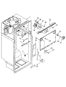 Liner parts for Kenmore Refrigerator 106.8795560 (1068795560, 106 8795560) from AppliancePartsPros.com