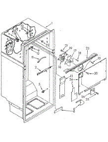 Liner parts for Kenmore Refrigerator 106.8798460 (1068798460, 106 8798460) from AppliancePartsPros.com