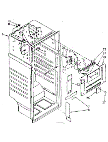 Liner Parts parts for Kenmore Refrigerator 106.8864334 (1068864334, 106 8864334) from AppliancePartsPros.com