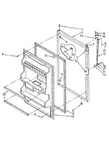 Refrigerator Door Parts parts for Kenmore Refrigerator 106.8864374 (1068864374, 106 8864374) from AppliancePartsPros.com