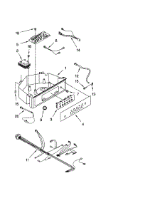 Control Panel parts for Kenmore Ice Maker 106.89483992 (10689483992, 106 89483992) from AppliancePartsPros.com