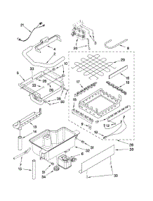 Evaporator, Ice Cutter Grid And Water Parts parts for Kenmore Ice Maker 106.89589703 (10689589703, 106 89589703) from AppliancePartsPros.com