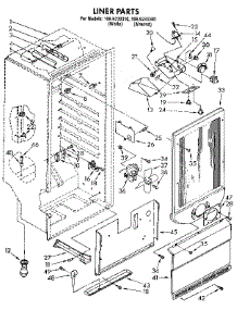 Liner parts for Kenmore Freezer 106.9233310 (1069233310, 106 9233310) from AppliancePartsPros.com