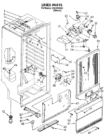 Liner parts for Kenmore Freezer 106.9235580 (1069235580, 106 9235580) from AppliancePartsPros.com