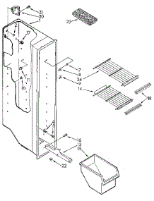 Freezer Liner parts for Kenmore Refrigerator 106.9412382 (1069412382, 106 9412382) from AppliancePartsPros.com