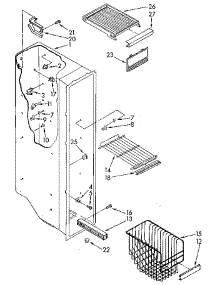 Freezer Liner parts for Kenmore Refrigerator 106.9505582 (1069505582, 106 9505582) from AppliancePartsPros.com