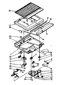 Compartment Separator And Control Parts parts for Kenmore Refrigerator 106.9608011 (1069608011, 106 9608011) from AppliancePartsPros.com