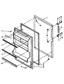 Refrigerator Door parts for Kenmore Refrigerator 106.9608090 (1069608090, 106 9608090) from AppliancePartsPros.com