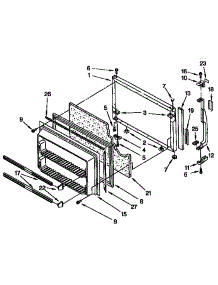Freezer Door Parts parts for Kenmore Refrigerator 106.9630681 (1069630681, 106 9630681) from AppliancePartsPros.com