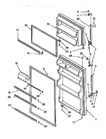 Door Parts parts for Kenmore Refrigerator 106.9658112 (1069658112, 106 9658112) from AppliancePartsPros.com