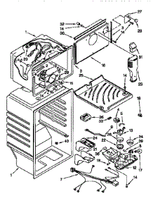 Liner parts for Kenmore Refrigerator 106.9658221 (1069658221, 106 9658221) from AppliancePartsPros.com