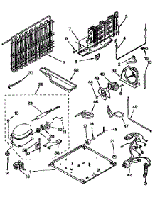 Unit parts for Kenmore Refrigerator 106.9658623 (1069658623, 106 9658623) from AppliancePartsPros.com