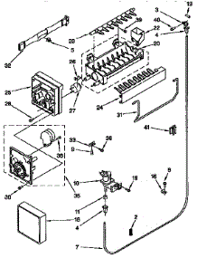 Icemaker parts for Kenmore Refrigerator 106.9658680 (1069658680, 106 9658680) from AppliancePartsPros.com