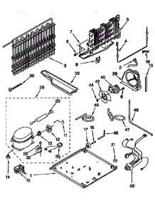 Unit parts for Kenmore Refrigerator 106.9658680 (1069658680, 106 9658680) from AppliancePartsPros.com