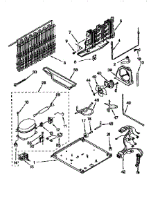 Unit parts for Kenmore Refrigerator 106.9659713 (1069659713, 106 9659713) from AppliancePartsPros.com